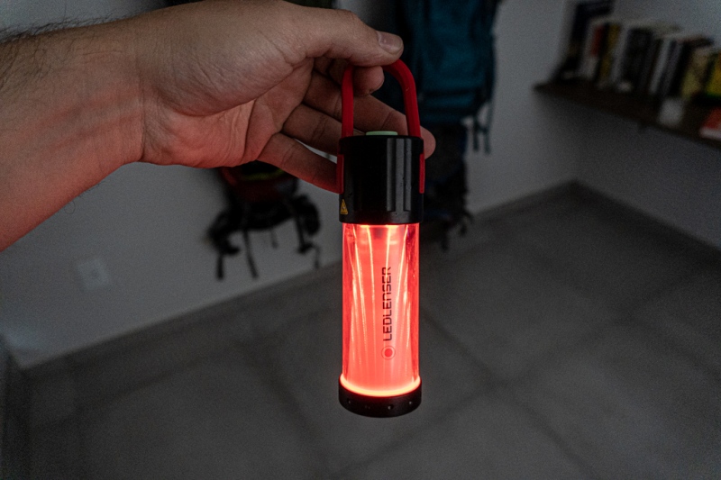 Lampião PL6 - luz vermelha