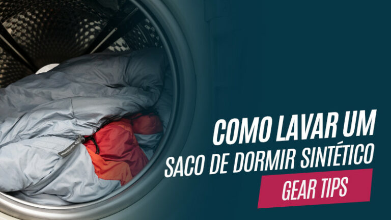 Como lavar um saco de dormir sintético