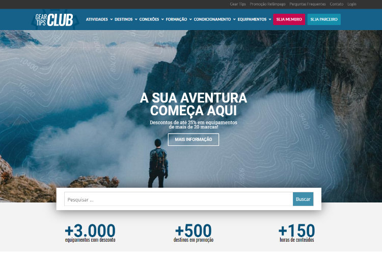 Site do Gear Tips Club