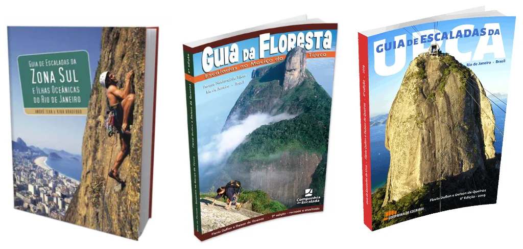 Guias de escalada com vias do Rio de Janeiro