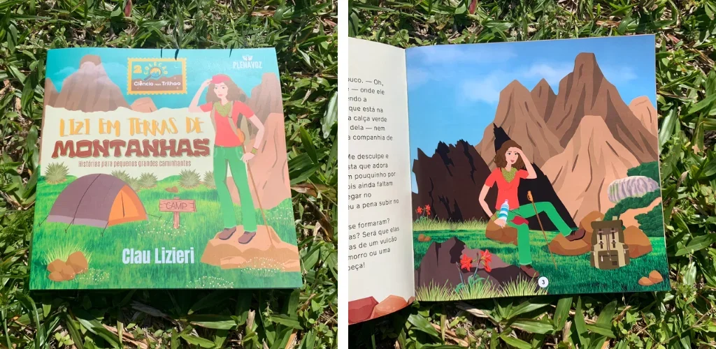 Livro Lizi em Terra de Montanhas - Coleção Ciência nas Trilhas - Clau Lizieri