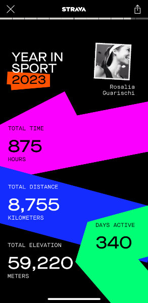 Resumo 2023 Strava Rosália Camargo