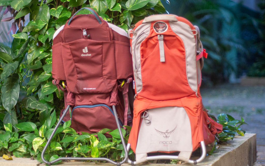 Comparativo Mochilas Kid Carrier Deuter x Osprey
