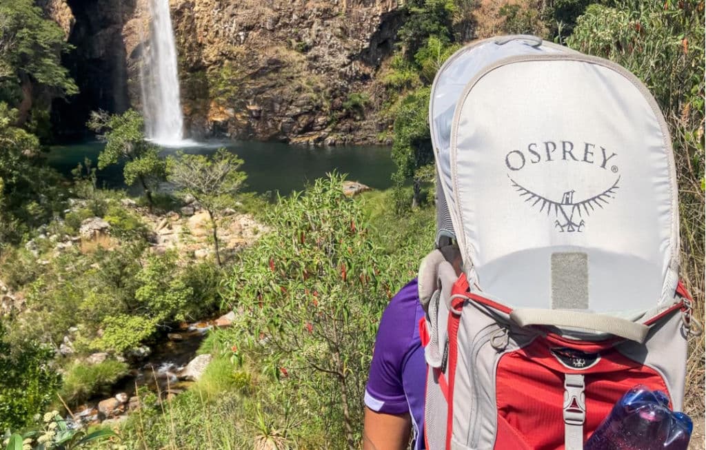 Detalhe mochila kid carrier Osprey Poco Plus